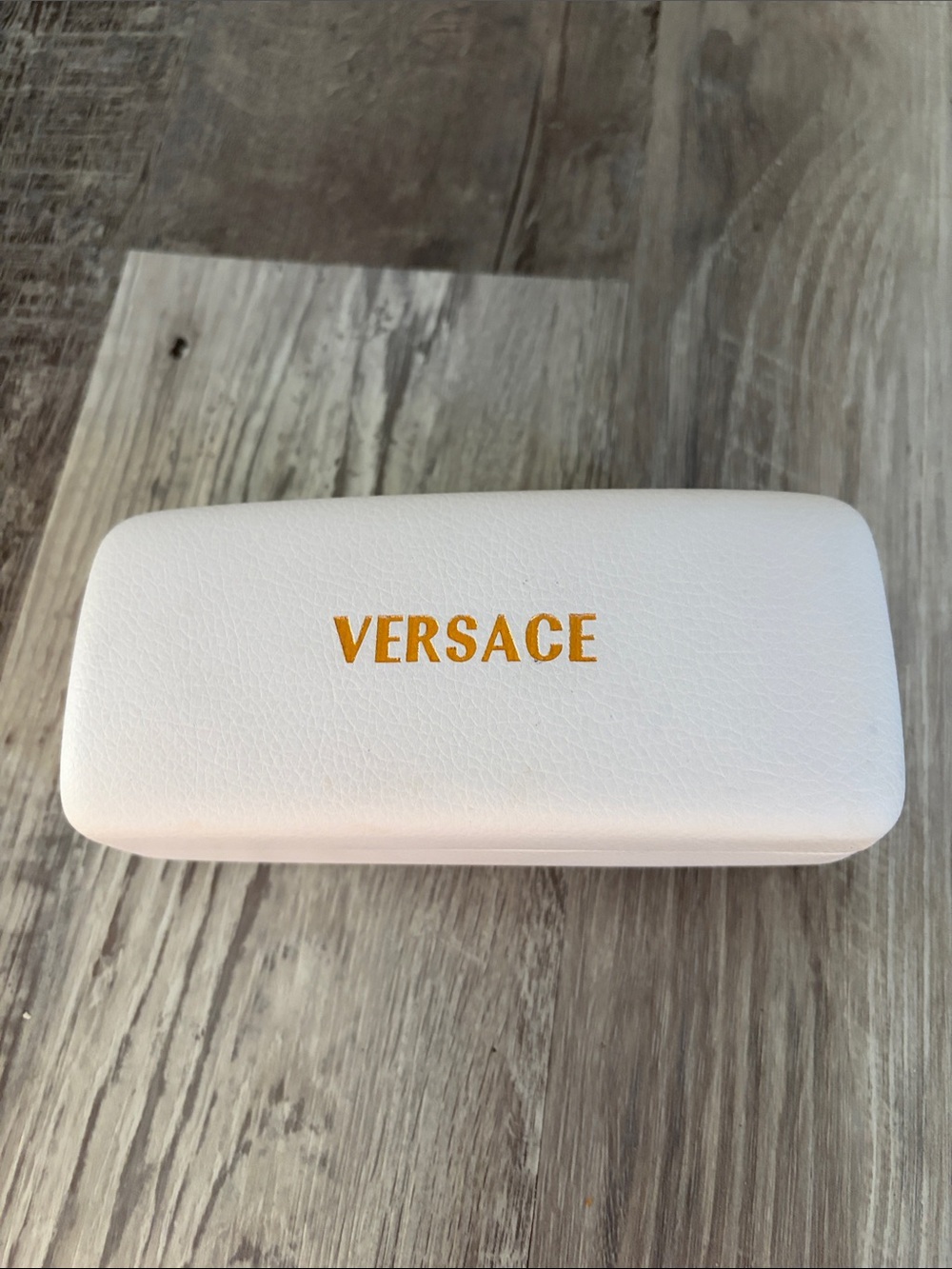 Versace Eyewear Case with Gold Logo